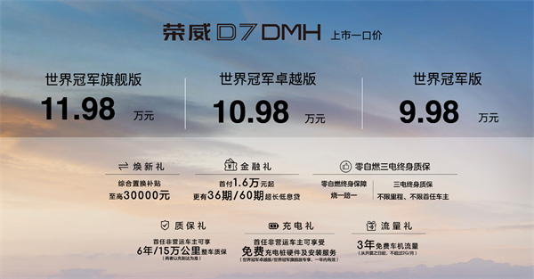 中国混动问鼎世界之巅，荣威DMH双车正式上市